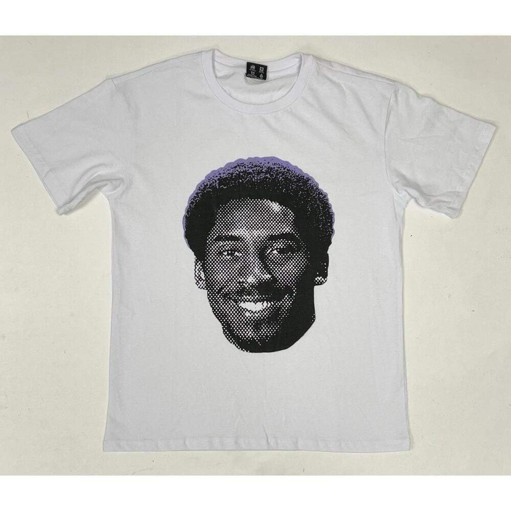 Kobe Bryant Frobe Big Face Icy Mens Medium Graphic Print T-Shirt White